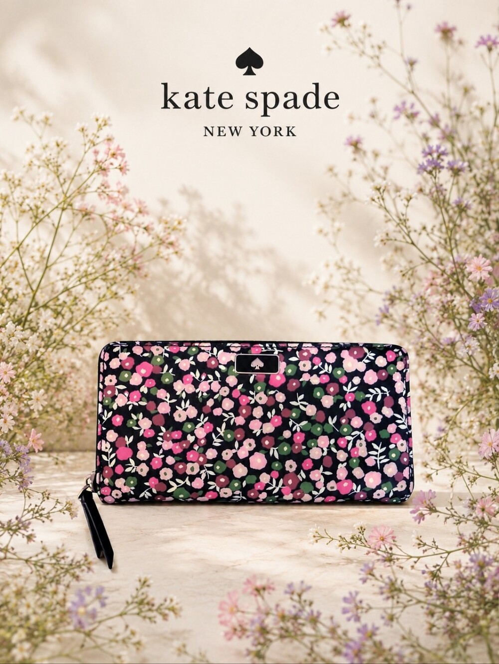 Kate Spade Floral Long Wallet